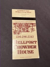 Vintage New York Matchbook “BELLPORT CHOWDER HOUSE” Bellport picture
