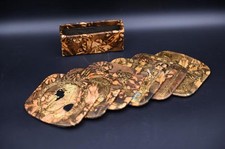 Rare Authentic Ancient Egyptian Antiquities Golden Stone coasters Egyptian BC picture