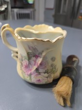 Vintage Brandenburg Porcelain Mustache Cup (and Brush) picture