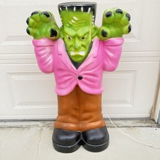 Vintage Plastic Halloween Collectible Blow Mold  36” FRANKENSTEIN picture