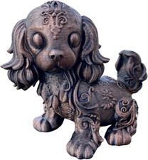 Cocker Spaniel Dog Statue Realistic Puppy Figurine Home Decor Desk Gift picture