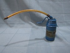 Vtg Blue Pressol Oil Can Pump Oiler with brass pump No. 05222 175 ml. 6 oz. X picture