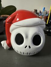Disney Nightmare Before Christmas Jack Skellington Santa Hat Cookie Jar picture