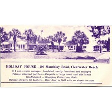 Holiday House Room Cottages Clearwater Beach 1950 FL Ad SAK1-H9 picture