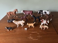 Schleich, Safari LTD, Papo, More Mixed Lot of Farm Animal Toys horses, cows, cat picture