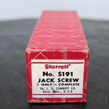 Starrett S191 Jack Screw Set Complete +Original Box USA Machinist Tool ⚙️ picture