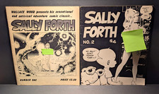  Sally Forth #1 + #2  Black & White Comic Book Lot Wallace Wood 1st printings  picture