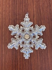 Vintage Sterling Silver GORHAM 1982 Snowflake Christmas Ornament picture