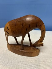 VTG Hand Carved Giraffe Made In Kenya picture