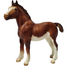 VTG Breyer Clydesdale Foal Model 988 Quincy Chestnut USA 1990's picture