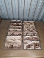 Lot Of 14 Palestine Jerusalem Stereview Stereocards   picture