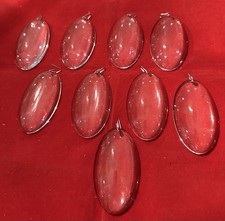 LOT OF 20 VINTAGE CLEAR CRYSTAL SMOOTH TEARDROP PRISM CHANDELIER PART 3