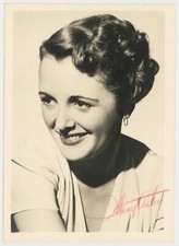 Mary Astor 1939 Hand Signed 5x7 Actress Maltese Falcon AA Winner Portrait J14273 picture