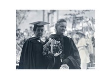 1921 Glass Plate Negative Marie Curie Wellesley College Degree Ellen Pendleton picture
