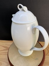 Mikasa Classic Flair White Calla Lily Tea/Coffee Pot 9 1/2