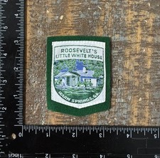 Vintage Roosevelt’s Little White House Warm Springs Georgia Patch NOS 1970s picture