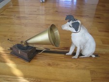 RCA Curtis Jere Nipper His Masters Voice 3D Art metal Sculpture 38