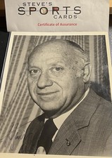 Senator Jacob K. Javits D-NY Signed 8x10 B&W Photograph w/ COA & Top Loader picture