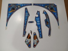 Original Bally EVEL KNIEVEL Pinball Plastics (Incomplete Set 8 Pieces) picture
