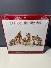 Sam's Club Member's Mark Nativity Set 10 Pc Set with Box and Packaging Mint picture