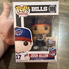 Funko POP Bills #109 Josh Allen NFL Rookie Season w/Protector Vaulted MINT picture