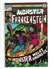 September 1973 Marvel The Monster of Frankenstein #5 Bronze Age Comic picture