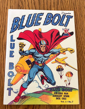 BLUE BOLT #7  1940  NOVELTY SIMON & KIRBY COVER AND ART  RARE ONLY 20 IN CENSUS picture