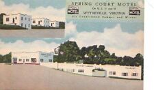  Postcard Spring Court Motel Wytheville VA picture