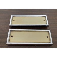 OEM 1965-1972 Dodge Plymouth Door Light Chrome Bezels + Lenses - Mopar 2572776 picture