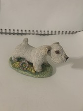 Vintage Sealyham Cesky Terrier Basil Matthews England Signed Figurine picture