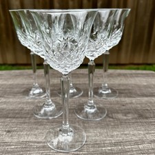 Mikasa Claridge Retired Lead Crystal Blown Glass Water Goblets-Stunning Set of 6 picture