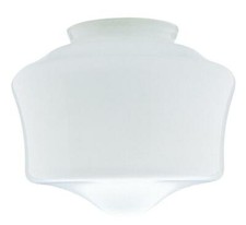4-Inch Handblown White Schoolhouse Glass Shade, picture