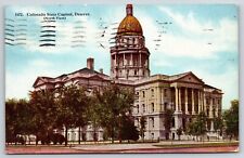 Original Vintage Antique Postcard Colorado State Capitol Denver, Colorado 1910 picture