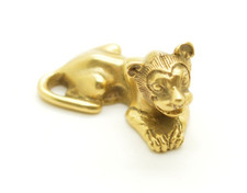 Mini Metropolitan Museum of Art Gold Lion Figurine MMA 1990 King Tut Treasures picture