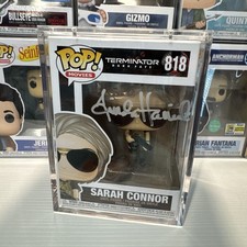 LINDA HAMILTON HAND SIGNED TERMINATOR #818 Funko Pop Vinyl JSA COA picture