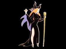 Fantasy Pin JUMBO Disney Jessica Rabbit as Maleficent with Jeweled Staff LE100 picture