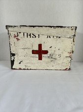 Vintage EMCO First Aid Metal Case Medical AMMO picture