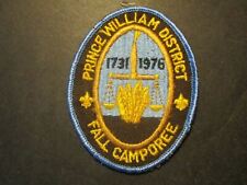 1731-1976 Prince William Fall Camporee black background jacket patch picture