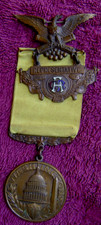 1915 GAR 49th NATIONAL ENCAMPMENT WASHINGTON, D.C. BADGE & RIBBON picture