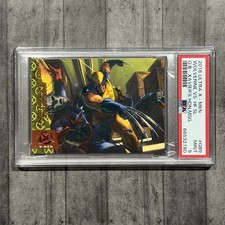 2018 Fleer Ultra X-Man Greatest Battles Wolverine Xavier’s Hidden Message PSA 9  picture