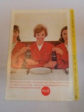 Coca Cola National Geographic Old Ad April 1963 Coke Lady Women Owens Brunswick picture