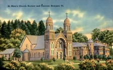 St. Mary's Church, Newport, VT Postcard picture