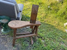 Antique primitive stitching horse saddle maker bench, patented 1892 picture