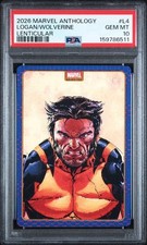 2026 PANINI MARVEL ANTHOLOGY LOGAN/WOLVERINE LENTICULAR #L4 PSA 10 picture