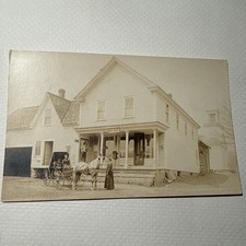 Vintage Real Photo Rppc Plymouth Notch Vermont Calvin Coolidge Post Office Store picture