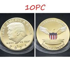 10pc 2024 President Donald Trump Commemorative Coin Take America Back picture