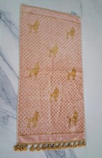 Vintage Besana French Poodle Hand Towel Italy Cotton Viscose picture