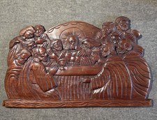 Hand Crafted Wood Scene of The Last Supper picture