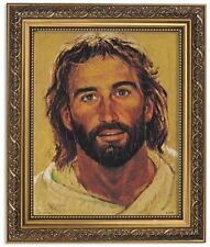 Christ Framed Portrait Print, 13 Inch (Ornate Gold Tone Finish Frame) picture