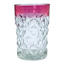 VTG Tiffin Franciscan WILLIAMSBURG RUBY FLASHED Cranberry Crystal Glass Tumbler picture